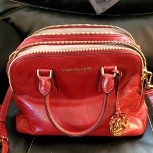 Beautiful Michael Kor Red leather purse